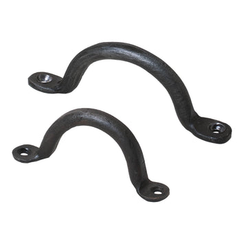 4-Inch and 3-Inch Wrought Iron Cabinet Pull Handle Set