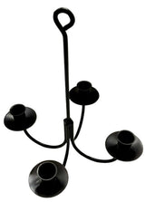 Candle Holders & Accessories4 ARM WROUGHT IRON CANDLE CHANDELIER - Amish Blacksmith Handcrafted Rustic Hanging Taper HolderCandlecandlesSaving Shepherd