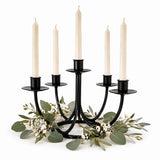 Candle Holders & Accessories5 CANDLE CANDELABRA - Amish Hand Forged Wrought Iron Table CenterpieceCandlecandlesSaving Shepherd