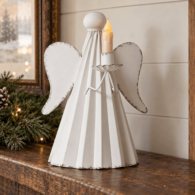 Candle Holders & AccessoriesANGEL CANDLESTICK HOLDER - Table Centerpiece Dinner Candle StandangelangelsSaving Shepherd