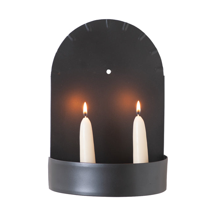 Candle HoldersCambridge Two-Taper Candle Sconce — Smokey BlackCategory: Candle HoldersFinish: Smokey BlackSaving Shepherd