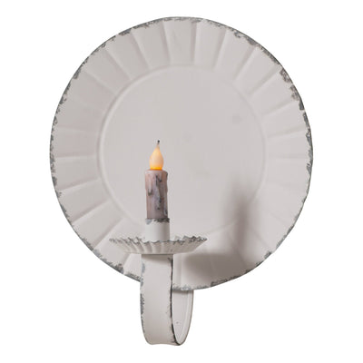 Candle HoldersLarge Round Metal Candle Sconce — 2 FinishesCandle DecorCandle HoldersSaving Shepherd