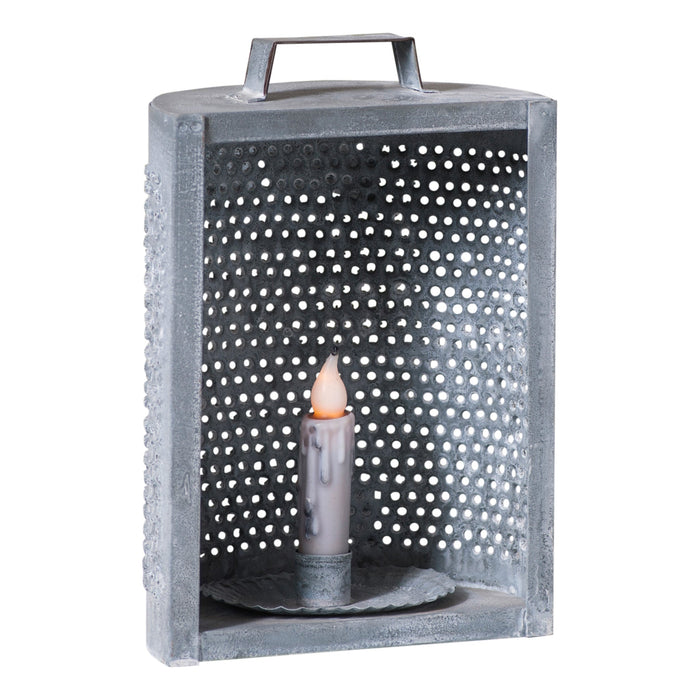 Candle HoldersMantle Light Battery-Candle Holder — Weathered ZincCategory: Candle HoldersFinish: Weathered ZincSaving Shepherd