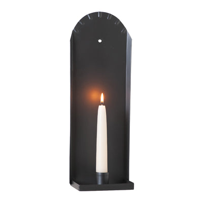 Candle HoldersSalem Metal Candle Sconce — Smokey BlackCategory: Candle HoldersFinish: Smokey BlackSaving Shepherd