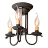 Ceiling LightAmherst Three-Light Ceiling Fixture — Kettle Blackcandelabraceiling lightSaving Shepherd