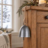 Christmas DecorAntique Silver Cow Bell Christmas Ornament — 3.5-Inch BellAntique Silver FinishCategory: Christmas DecorSaving Shepherd
