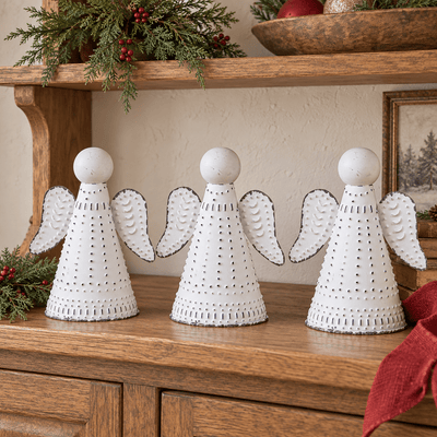 Christmas DecorPunched Tin Christmas Angels — Set of 3Category: Christmas DecorChristmasSaving Shepherd