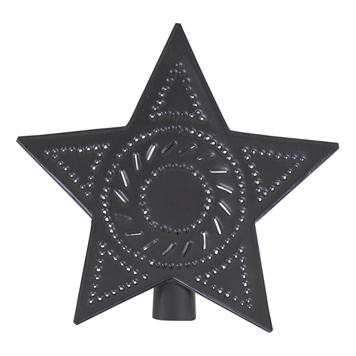 Christmas Tree ToppersSmokey Black Punched Tin Star Tree Toppers — Set of 6Category: Christmas Tree ToppersChristmasSaving Shepherd
