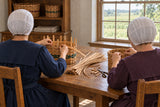 Illustrative scene of basket weaving by hand
