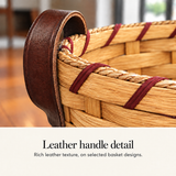 Leather handle detail