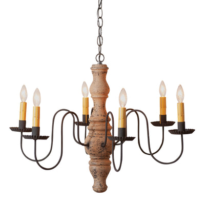Country LightingGettysburg 6-Arm Wood Chandelier | USA HandcraftedcandelabracandleSaving Shepherd