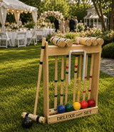 CroquetCROQUET SET & CADDY - 6 Player 32" Maple & Brass Amish Handmade USAcroquetfun & gamesSaving Shepherd