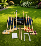 CroquetCROQUET SET & CADDY - 8 Player 32" Maple & Brass Amish Handmade USAcroquetfun & gamesSaving Shepherd