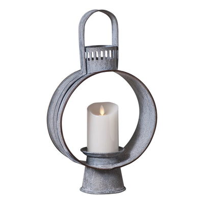 Decorative LanternsOpen Metal Pillar Candle Lantern — Weathered ZincCandle DecorCategory: Decorative LanternsSaving Shepherd