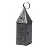 Decorative LanternsSteeple Punched Tin Taper Lantern — Smokey BlackCandle DecorCategory: Decorative LanternsSaving Shepherd