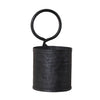 Decorative PlantersRustic Metal Wall-Hanging Pot with Iron HangerCategory: Decorative PlantersFinish: Aged BlackSaving Shepherd