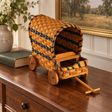 Decorative Woven FigurineCovered Wagon Decorative Basket | Amish HandwovenAmerican-HandcraftedAmish-HandwovenSaving Shepherd