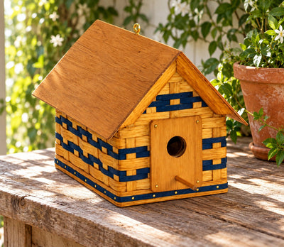 Decorative Woven FigurineLarge Bird House Basket | Handwoven by Amish ArtisansAmerican-HandcraftedAmish-HandwovenSaving Shepherd