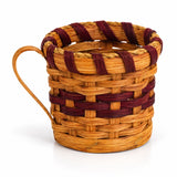 Decorative Woven FigurineMiniature Decorative Wood-Splint Cup Basket | Amish MadeAmerican-HandcraftedAmish-HandwovenSaving Shepherd