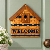Decorative Woven FigurineWelcome Basket with Perch | Handwoven by Amish ArtisansAmerican-HandcraftedAmish-HandwovenSaving Shepherd
