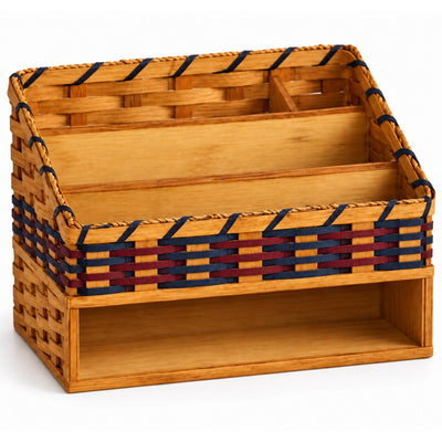 Desk OrganizerDesk Organizer Basket | Handwoven by Amish ArtisansAmerican-HandcraftedAmish-HandwovenSaving Shepherd
