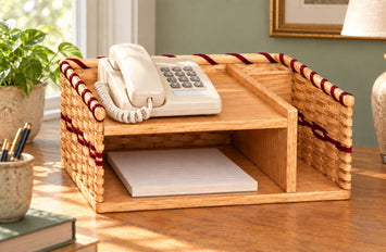 Desk OrganizerTelephone Caddy | Amish Handwoven WoodAmerican-HandcraftedAmish-HandwovenSaving Shepherd
