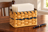 Desk OrganizerWoven Card Holder Basket | Amish HandcraftedAmish-HandwovenbasketsSaving Shepherd