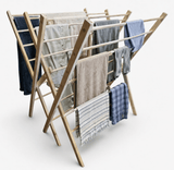 Drying RackLARGE FOLDING AMISH CLOTHES DRYING RACK – 47" of Drying Space Laundry AirerSaving Shepherd