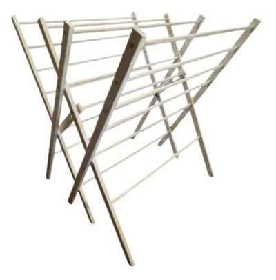 Drying RackLARGE FOLDING AMISH CLOTHES DRYING RACK – 47" of Drying Space Laundry AirerSaving Shepherd