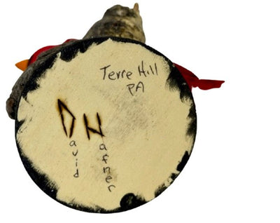 Folk ArtCARDINAL BIRD on NATURAL LOG BASE – Hand Carved PA Dutch Folk ArtartbirdSaving Shepherd