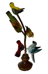 Folk ArtVintage Pennsylvania Dutch Folk Art – Ben F. Hoover Hand - Carved & Painted 5 Bird Tree FigurineartbirdSaving Shepherd