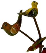 Folk ArtVintage Pennsylvania Dutch Folk Art – Ben F. Hoover Hand - Carved & Painted 5 Bird Tree FigurineartbirdSaving Shepherd