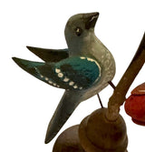 Folk ArtVintage Pennsylvania Dutch Folk Art – Ben F. Hoover Hand - Carved & Painted 5 Bird Tree FigurineartbirdSaving Shepherd