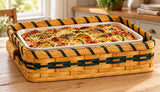 Food Carrier BasketWood-Splint Casserole Basket | Amish MadeAmerican-HandcraftedAmish-HandwovenSaving Shepherd