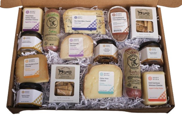 Food Gift Baskets AMISH TASTES 3 Cheeses & 3 Sweet and Sour – Saving ...