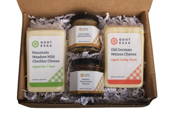 Food Gift BasketsCHEDDAR & SPICE - 2 Favorite Cheeses Paired with Peppy MustardsbundledelicacySaving Shepherd