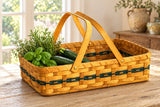 Gathering BasketLarge Wood-Splint Gathering Basket | Amish MadeAmerican-HandcraftedAmish-HandwovenSaving Shepherd