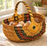 Gathering BasketWood-Splint No. 14 Egg Basket | Amish MadeAmerican-HandcraftedAmish-HandwovenSaving Shepherd