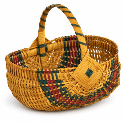 Gathering BasketWood-Splint No. 14 Egg Basket | Amish MadeAmerican-HandcraftedAmish-HandwovenSaving Shepherd