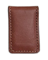 Handtooled LeatherLEATHER MONEY CLIP - Extra Strong Magnet - Amish Handmade Brown Black TanhandmadeleatherSaving Shepherd