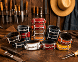 Handtooled LeatherWIDE LEATHER HORSE BIT BRACELET with Nickel Equestrian Snaffle in 12 ColorsAmerican MadeAmishSaving Shepherd