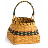 Handwoven Storage BasketLarge Amy Storage Basket with Wrapped Handle | Amish HandwovenAmerican-HandcraftedAmish-HandwovenSaving Shepherd