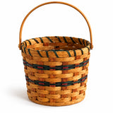Handwoven Storage BasketLarge Wood-Splint Pail Basket | Amish MadeAmerican-HandcraftedAmish-HandwovenSaving Shepherd