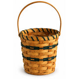 Handwoven Storage BasketSmall Wood-Splint Pail Basket | Amish MadeAmerican-HandcraftedAmish-HandwovenSaving Shepherd