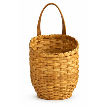 Handwoven Storage BasketWood-Splint Foyer Storage Basket | Amish MadeAmerican-HandcraftedAmish-HandwovenSaving Shepherd