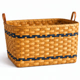 Handwoven Storage BasketWood-Splint Quilt Basket | Amish MadeAmerican-HandcraftedAmish-HandwovenSaving Shepherd