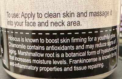 Herbal CreamHIBISCUS & CHAMOMILE FACE CREAM - Amish Handcrafted with Frankincense & Marshmallow Rootgeneral healthherbSaving Shepherd