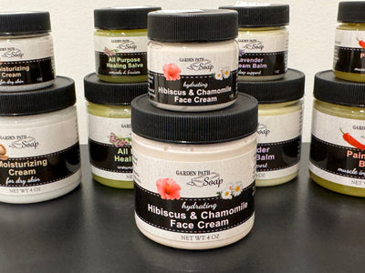 Herbal CreamHIBISCUS & CHAMOMILE FACE CREAM - Amish Handcrafted with Frankincense & Marshmallow Rootgeneral healthherbSaving Shepherd