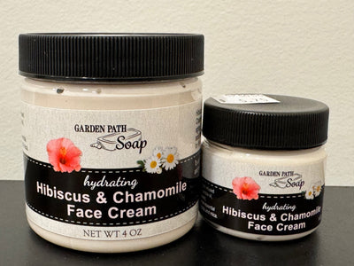 Herbal CreamHIBISCUS & CHAMOMILE FACE CREAM - Amish Handcrafted with Frankincense & Marshmallow Rootgeneral healthherbSaving Shepherd