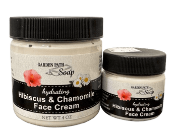 Herbal CreamHIBISCUS & CHAMOMILE FACE CREAM - Amish Handcrafted with Frankincense & Marshmallow Rootgeneral healthherbSaving Shepherd
